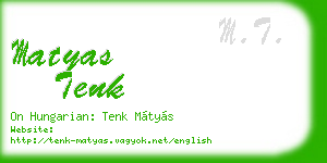 matyas tenk business card